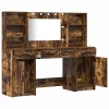 Sminkasztal Készlet 3 pcs Füstölt tölgy 78.5 x 41 x 135 cm