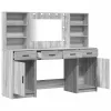 Sminkasztal Készlet 3 pcs Szürke sonoma 78.5 x 41 x 135 cm