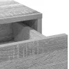 Sminkasztal Készlet 3 pcs Szürke sonoma 78.5 x 41 x 135 cm