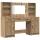 Sminkasztal Készlet 3 pcs kézműves tölgy 78.5 x 41 x 135 cm