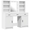 Sminkasztal Készlet 3 pcs Fehér 50 x 41 x 135 cm Faanyag