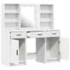 Sminkasztal Készlet 3 pcs Fehér 50 x 41 x 135 cm Faanyag
