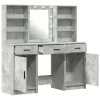 Sminkasztal Készlet 3 pcs Beton Szürke 50 x 41 x 135 cm Faanyag