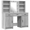 Sminkasztal Készlet 3 pcs Szürke sonoma 50 x 41 x 135 cm