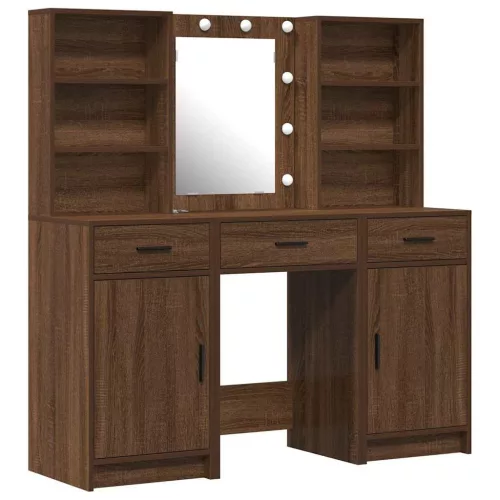 Sminkasztal Készlet 3 pcs Régi fa 50 x 41 x 135 cm Faanyag