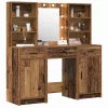 Sminkasztal Készlet 3 pcs Régi fa 50 x 41 x 135 cm Faanyag