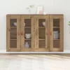 Fali Szekrények 2 pcs kézműves tölgy 69,5 x 34 x 90 cm Faanyag