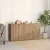 Oldalszekrények 2 pcs kézműves tölgy 79 x 38 x 80 cm Faanyag