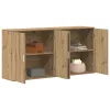 Oldalszekrények 2 pcs kézműves tölgy 79 x 38 x 80 cm Faanyag