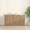 Oldalszekrények 2 pcs kézműves tölgy 79 x 38 x 80 cm Faanyag