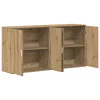 Oldalszekrények 2 pcs kézműves tölgy 79 x 38 x 80 cm Faanyag