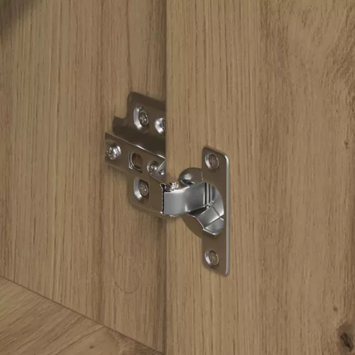 Oldalszekrények 2 pcs kézműves tölgy 79 x 38 x 80 cm Faanyag
