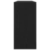 Oldalszekrények 2 pcs Musta tammi 79 x 38 x 80 cm Faanyag