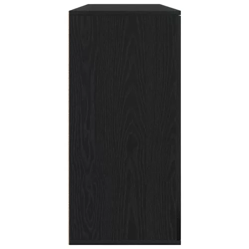Oldalszekrények 2 pcs Musta tammi 79 x 38 x 80 cm Faanyag