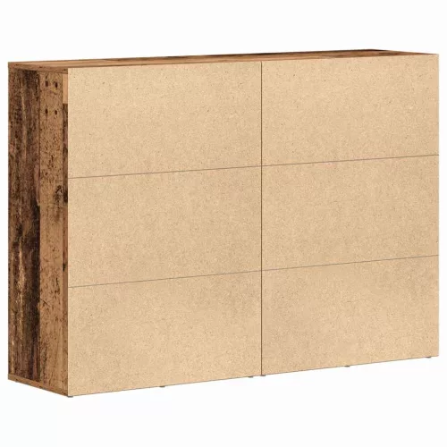 Oldalszekrények fiókkal 2 pcs Régi fa 60 x 31 x 84 cm Faanyag