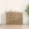 Oldalszekrények 2 pcs kézműves tölgy 60 x 31 x 84 cm Faanyag