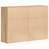 Oldalszekrények 2 pcs kézműves tölgy 60 x 31 x 84 cm Faanyag