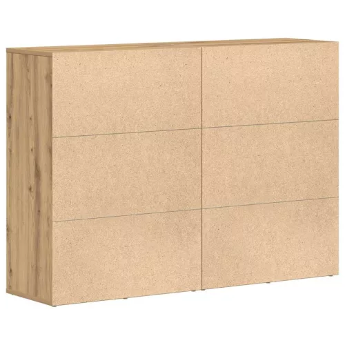 Oldalszekrények 2 pcs kézműves tölgy 60 x 31 x 84 cm Faanyag