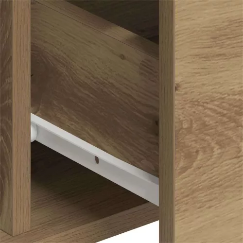 Oldalszekrények 2 pcs kézműves tölgy 60 x 31 x 84 cm Faanyag