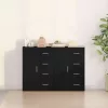 Oldalszekrények 2 pcs Musta tammi 60 x 31 x 84 cm Faanyag