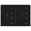 Oldalszekrények 2 pcs Musta tammi 60 x 31 x 84 cm Faanyag