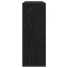 Oldalszekrények 2 pcs Musta tammi 60 x 31 x 84 cm Faanyag