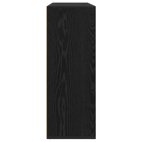Oldalszekrények 2 pcs Musta tammi 60 x 31 x 84 cm Faanyag