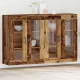 Fali Szekrények 2 pcs Régi fa 69,5 x 34 x 90 cm Faanyag