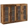 Fali Szekrények 2 pcs Régi fa 69,5 x 34 x 90 cm Faanyag