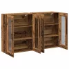 Fali Szekrények 2 pcs Régi fa 69,5 x 34 x 90 cm Faanyag
