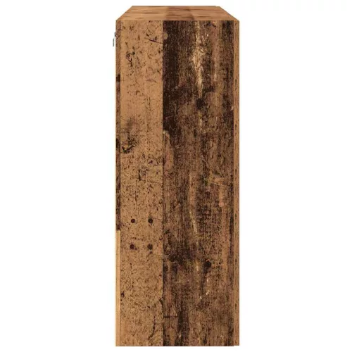 Fali Szekrények 2 pcs Régi fa 69,5 x 34 x 90 cm Faanyag