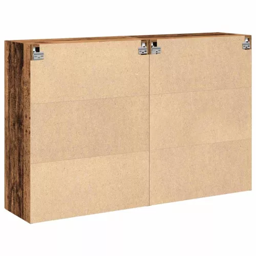 Fali Szekrények 2 pcs Régi fa 69,5 x 34 x 90 cm Faanyag