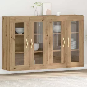   Fali Szekrények 2 pcs kézműves tölgy 69,5 x 34 x 90 cm Faanyag