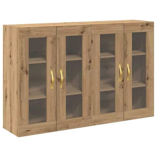 Fali Szekrények 2 pcs kézműves tölgy 69,5 x 34 x 90 cm Faanyag