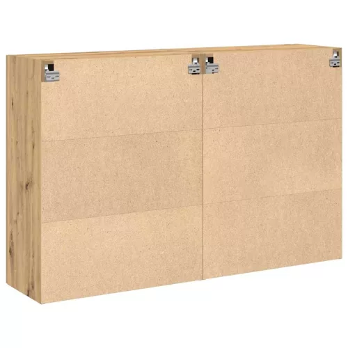 Fali Szekrények 2 pcs kézműves tölgy 69,5 x 34 x 90 cm Faanyag