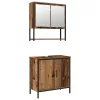 Fürdőszoba bútor szett 2 pcs Barna 60 x 30 x 60 cm Faanyag