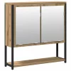 Fürdőszoba bútor szett 2 pcs Barna 60 x 30 x 60 cm Faanyag