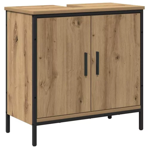 Fürdőszoba bútor szett 2 pcs Barna 60 x 30 x 60 cm Faanyag