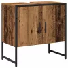 Fürdőszoba bútor szett 2 pcs Barna 60 x 33 x 60 cm Faanyag