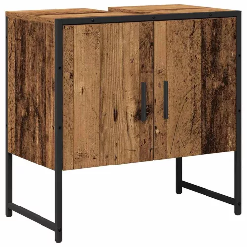 Fürdőszoba bútor szett 2 pcs Barna 60 x 33 x 60 cm Faanyag