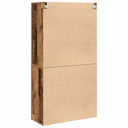Magas Tároló fiókkal Régi fa 80 x 33 x 150 cm Faanyag