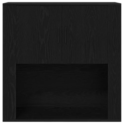 Magas Tároló fiókkal Musta tammi 80 x 33 x 150 cm Faanyag