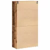 Magas Szekrény fiókkal Régi fa 80 x 33 x 150 cm Faanyag