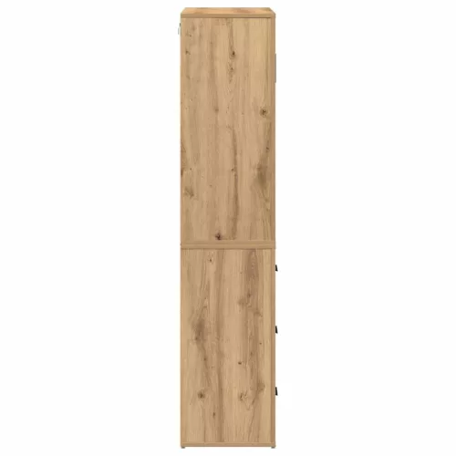 Magas Szekrény fiókkal kézműves tölgy 80 x 33 x 150 cm Faanyag