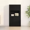 Magas Szekrény fiókkal Musta tammi 80 x 33 x 150 cm Faanyag