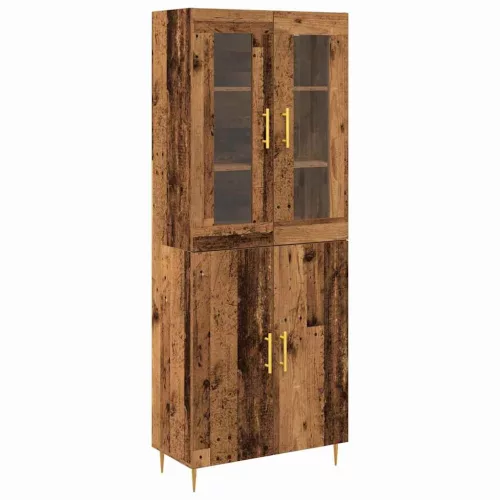Magasfiú 2 pcs Régi fa 69.5 x 34 x 180 cm Faanyag