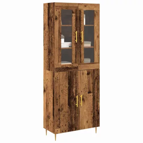 Magasfiú 2 pcs Régi fa 69.5 x 34 x 180 cm Faanyag