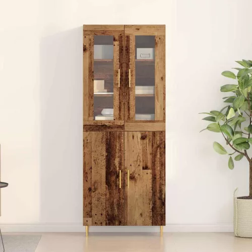 Magasfiú 2 pcs Régi fa 69.5 x 34 x 180 cm Faanyag