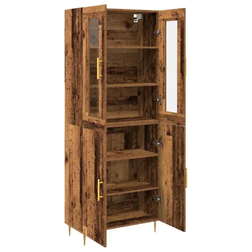 Magasfiú 2 pcs Régi fa 69.5 x 34 x 180 cm Faanyag