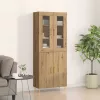 Magasfiú 2 pcs kézműves tölgy 69.5 x 34 x 180 cm Faanyag